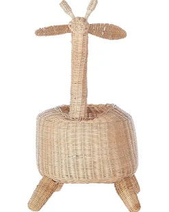 New Beliani Cestino per bambini Giraffa HAINAN Rattan Naturale Beige Naturale