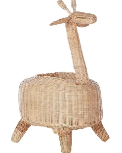 New Beliani Cestino per bambini Giraffa HAINAN Rattan Naturale Beige Naturale