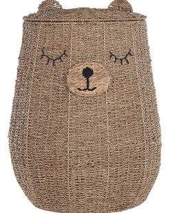Discount Beliani Cestino per bambini Orsacchiotto FULAN Alghe marine Naturale Beige Naturale