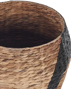 New Beliani Cestino per bambini Pinguino HADZABE Vimini Naturale Beige Naturale Nero