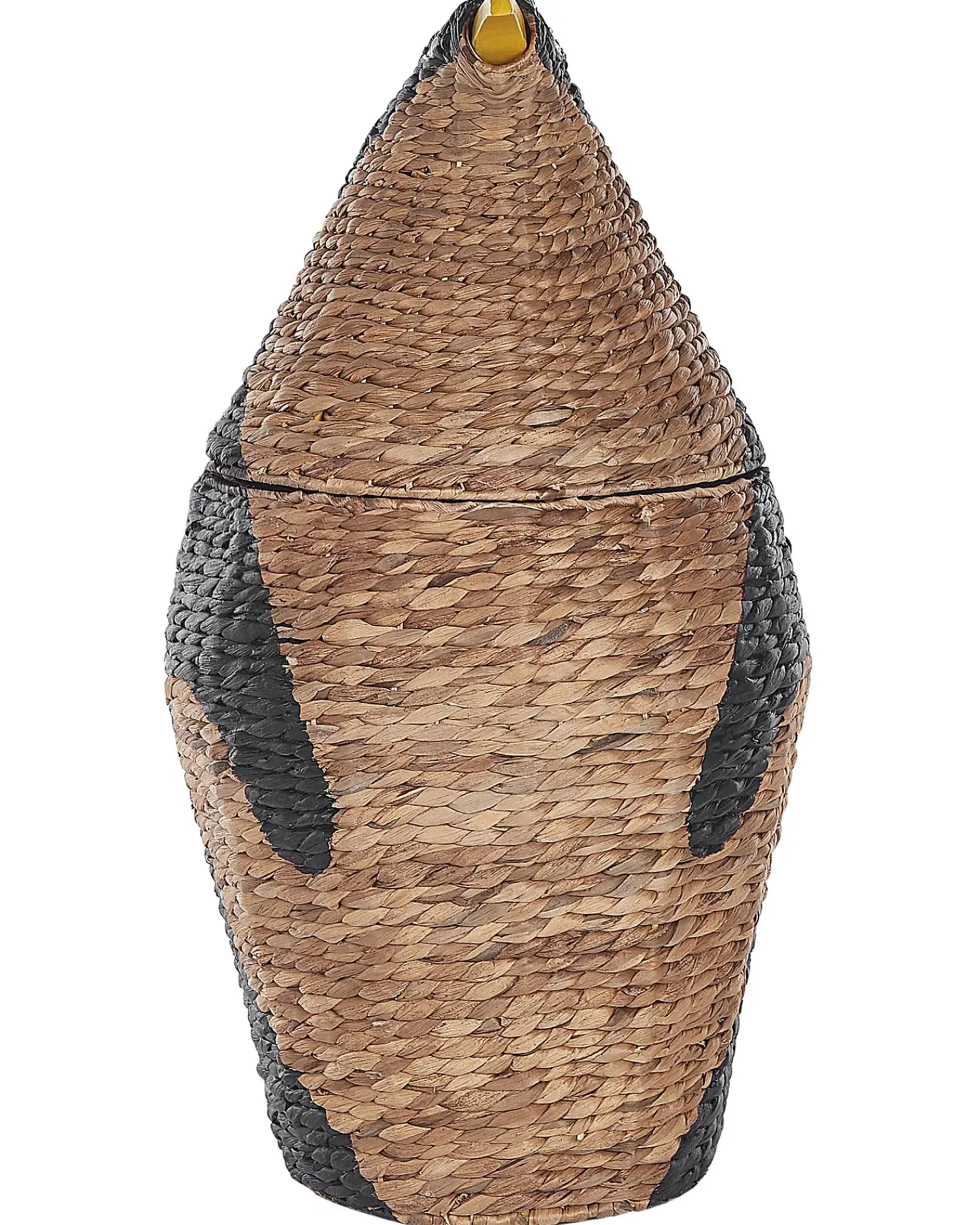 New Beliani Cestino per bambini Pinguino HADZABE Vimini Naturale Beige Naturale Nero