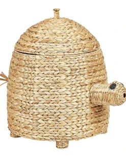 Hot Beliani Cestino per bambini Tartaruga MONTAGU Vimini Naturale Beige Naturale