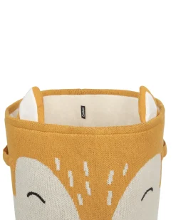 Clearance Beliani Cestino per bambini Volpe HARRORI Cotone Beige Beige Arancione