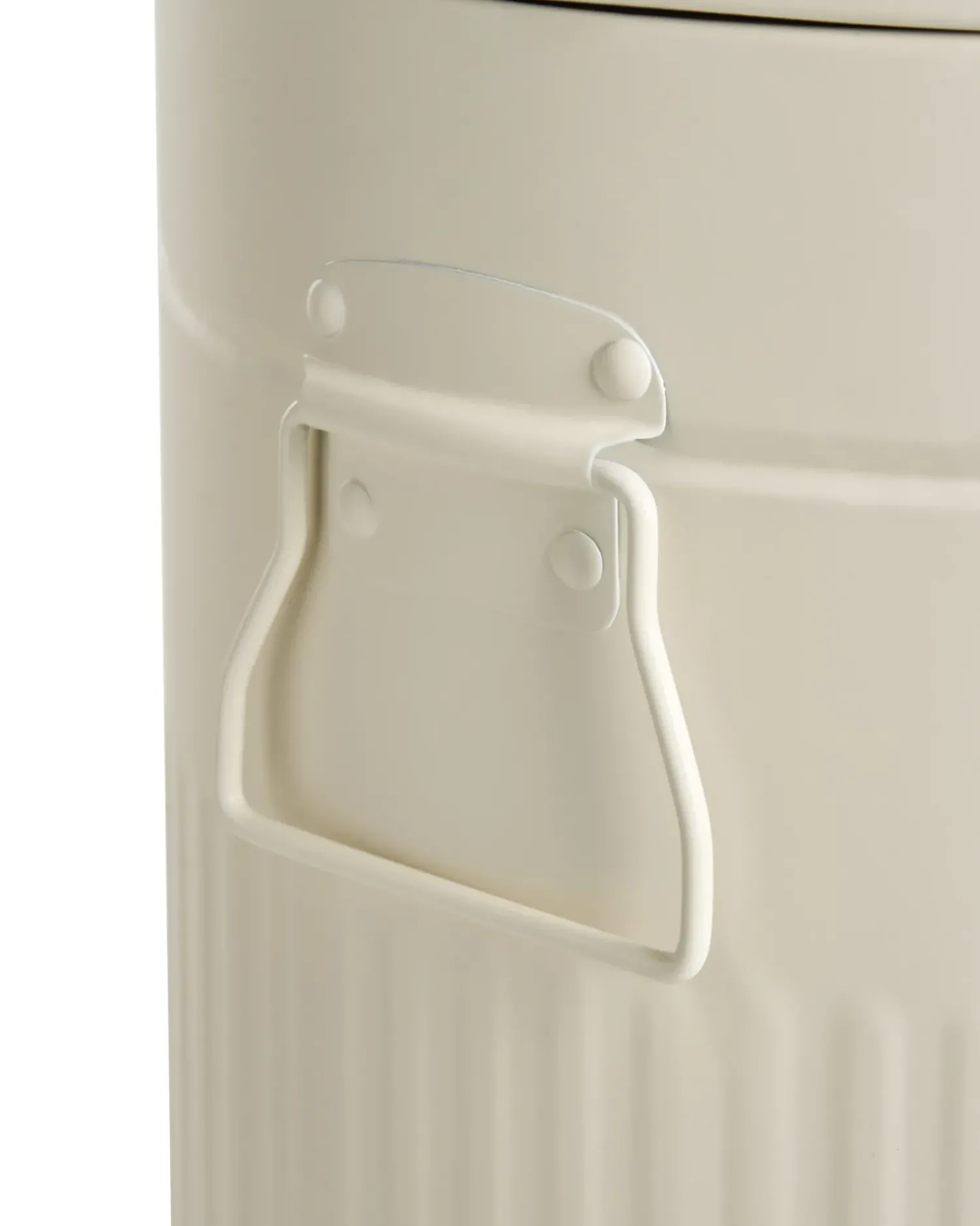 New Beliani Cestino per i rifiuti 30 L ECOAURA Metallo Beige