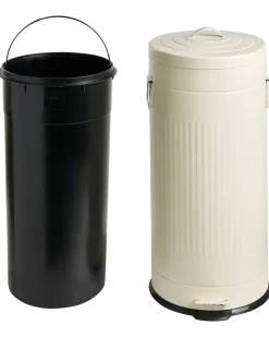 New Beliani Cestino per i rifiuti 30 L ECOAURA Metallo Beige
