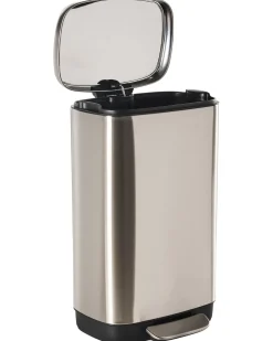 New Beliani Cestino per i rifiuti 30 L ECOCOLLECT Metallo Argento