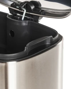 New Beliani Cestino per i rifiuti 30 L ECOCOLLECT Metallo Argento
