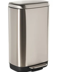 New Beliani Cestino per i rifiuti 30 L ECOCOLLECT Metallo Argento