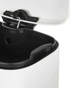 New Beliani Cestino per i rifiuti 30 L ECOCOLLECT Metallo Bianco