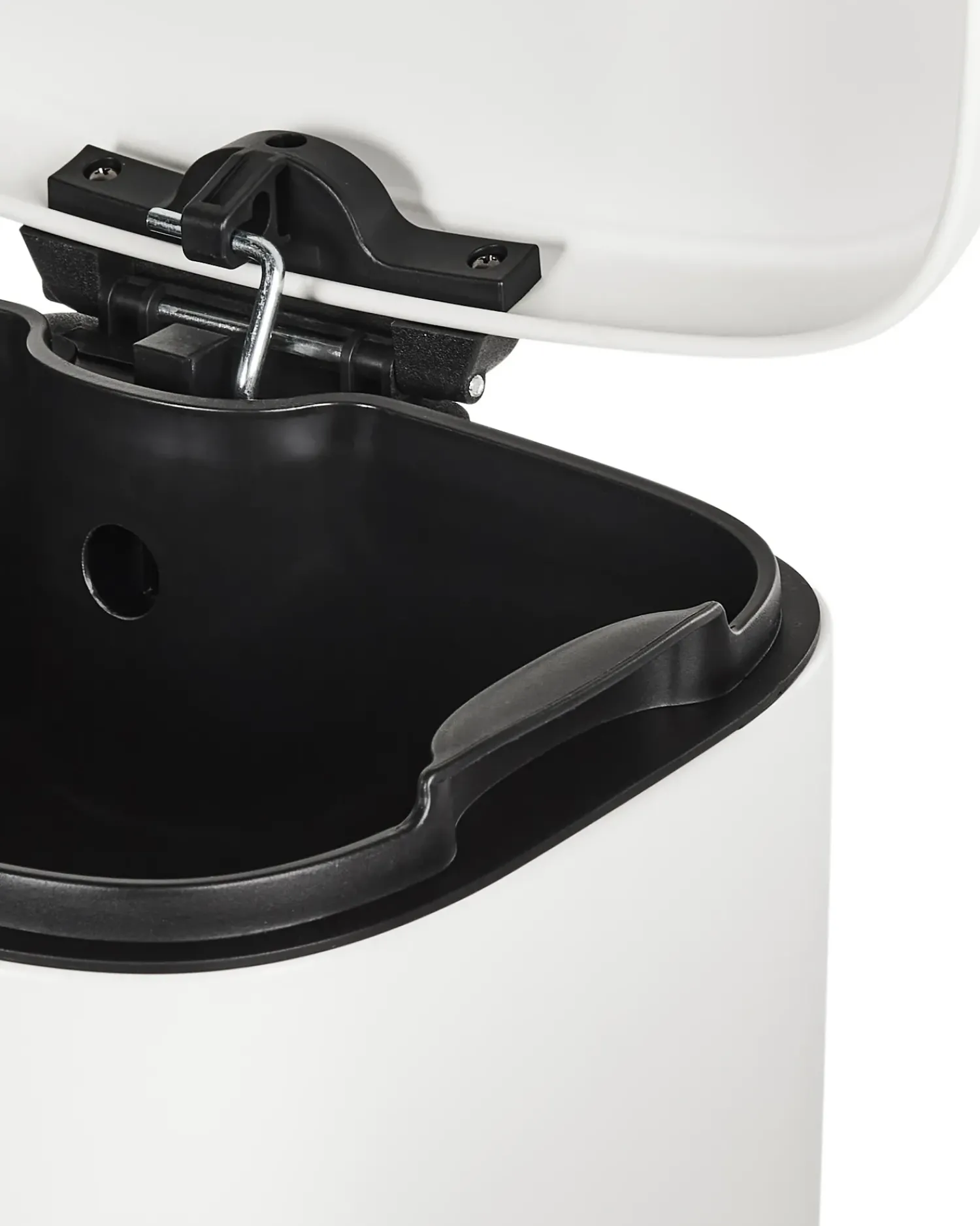 New Beliani Cestino per i rifiuti 30 L ECOCOLLECT Metallo Bianco