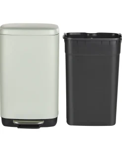 Best Beliani Cestino per i rifiuti 30 L ECOCOLLECT Metallo chiaro Verde