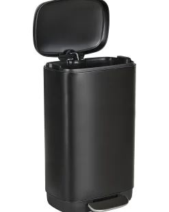 Online Beliani Cestino per i rifiuti 30 L ECOCOLLECT Metallo Nero
