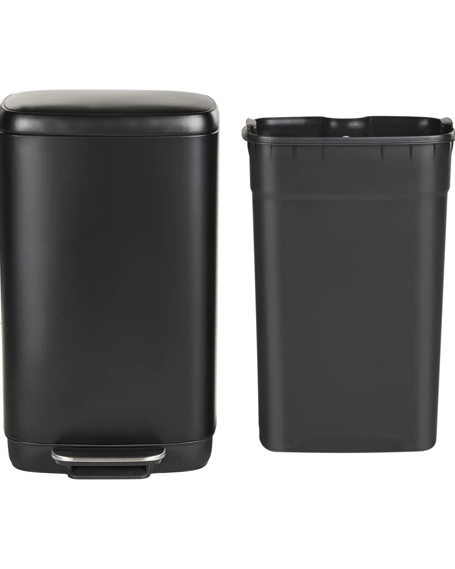 Online Beliani Cestino per i rifiuti 30 L ECOCOLLECT Metallo Nero