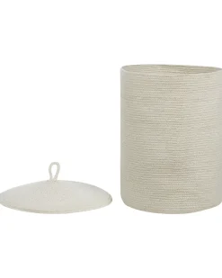 New Beliani Cestino SILOPI Cotone sporco Bianco