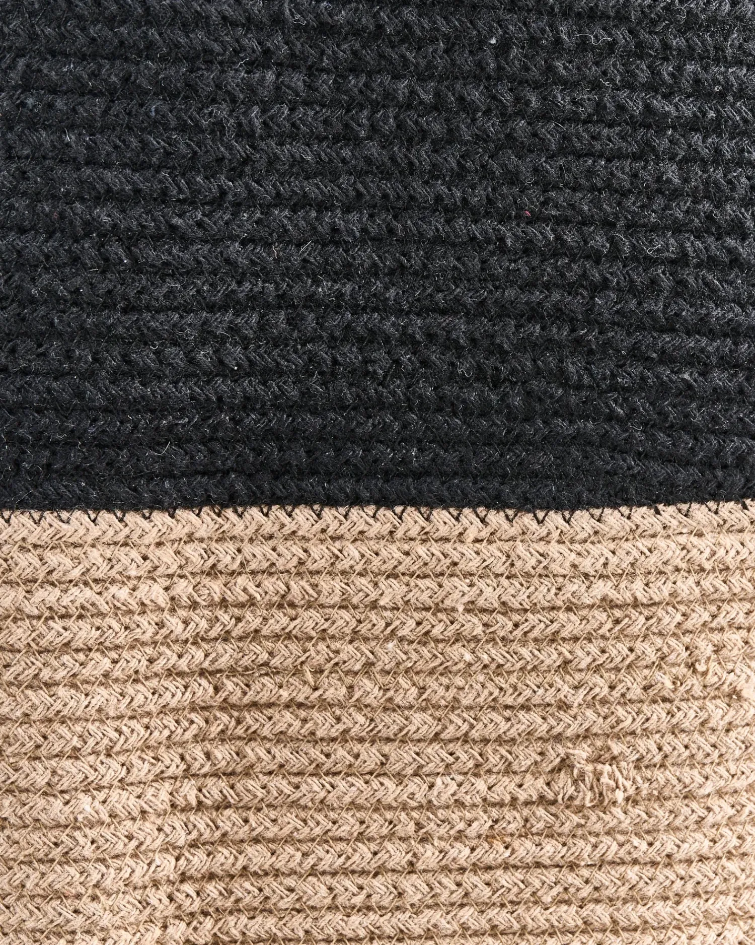 Online Beliani SILOPI Cotone Nero/Beige Beige Nero