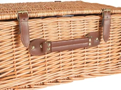 Sale Beliani Cesto da Picnic CREPES Legno Marrone Naturale