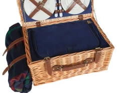 Sale Beliani Cesto da Picnic CREPES Legno Marrone Naturale