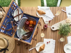 Sale Beliani Cesto da Picnic CREPES Legno Marrone Naturale