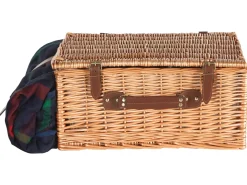 Sale Beliani Cesto da Picnic CREPES Legno Marrone Naturale