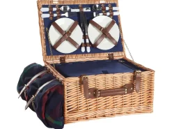 Sale Beliani Cesto da Picnic CREPES Legno Marrone Naturale
