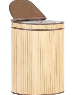 Online Beliani Cesto per la biancheria BADULLA Bambù chiaro 57 L Marrone