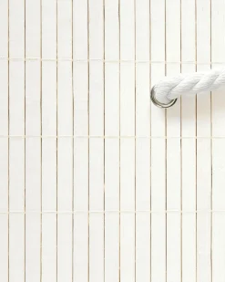 Beliani Cesto per la biancheria Con coperchio APOTERI Metallo 72 L Bianco