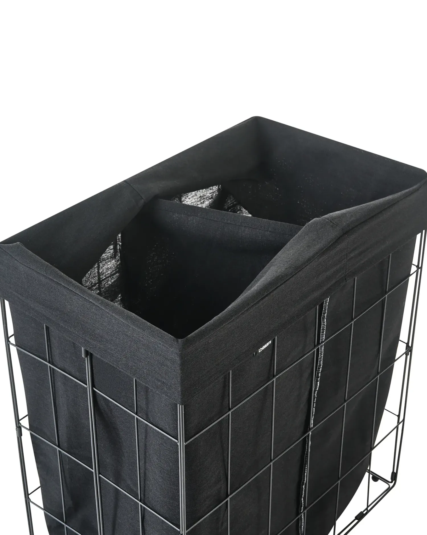 Outlet Beliani Cesto per la biancheria CULPINA Metallo 100 L Nero