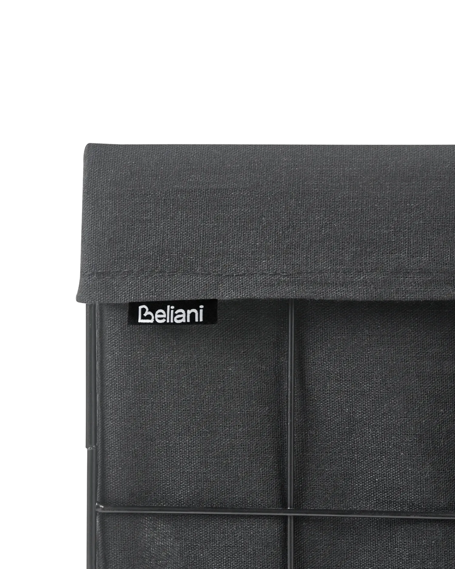 Outlet Beliani Cesto per la biancheria CULPINA Metallo 100 L Nero