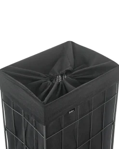 Beliani Cesto per la biancheria CULPINA Metallo 72 L Nero