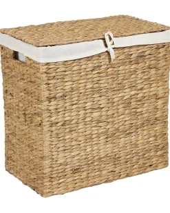 Sale Beliani Cesto per la biancheria LANGSON Vimini Naturale 75 L Beige Naturale