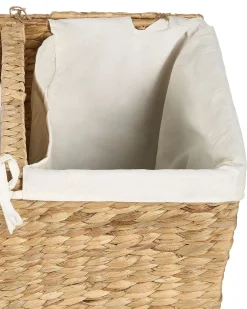 Sale Beliani Cesto per la biancheria LANGSON Vimini Naturale 75 L Beige Naturale