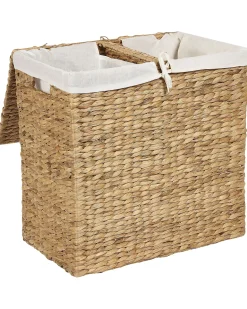 Sale Beliani Cesto per la biancheria LANGSON Vimini Naturale 75 L Beige Naturale