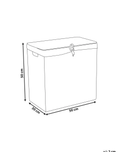 Sale Beliani Cesto per la biancheria LANGSON Vimini Naturale 75 L Beige Naturale