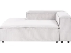 Chaise longue ARDAL Velluto a coste Bianco sporco Lato destro