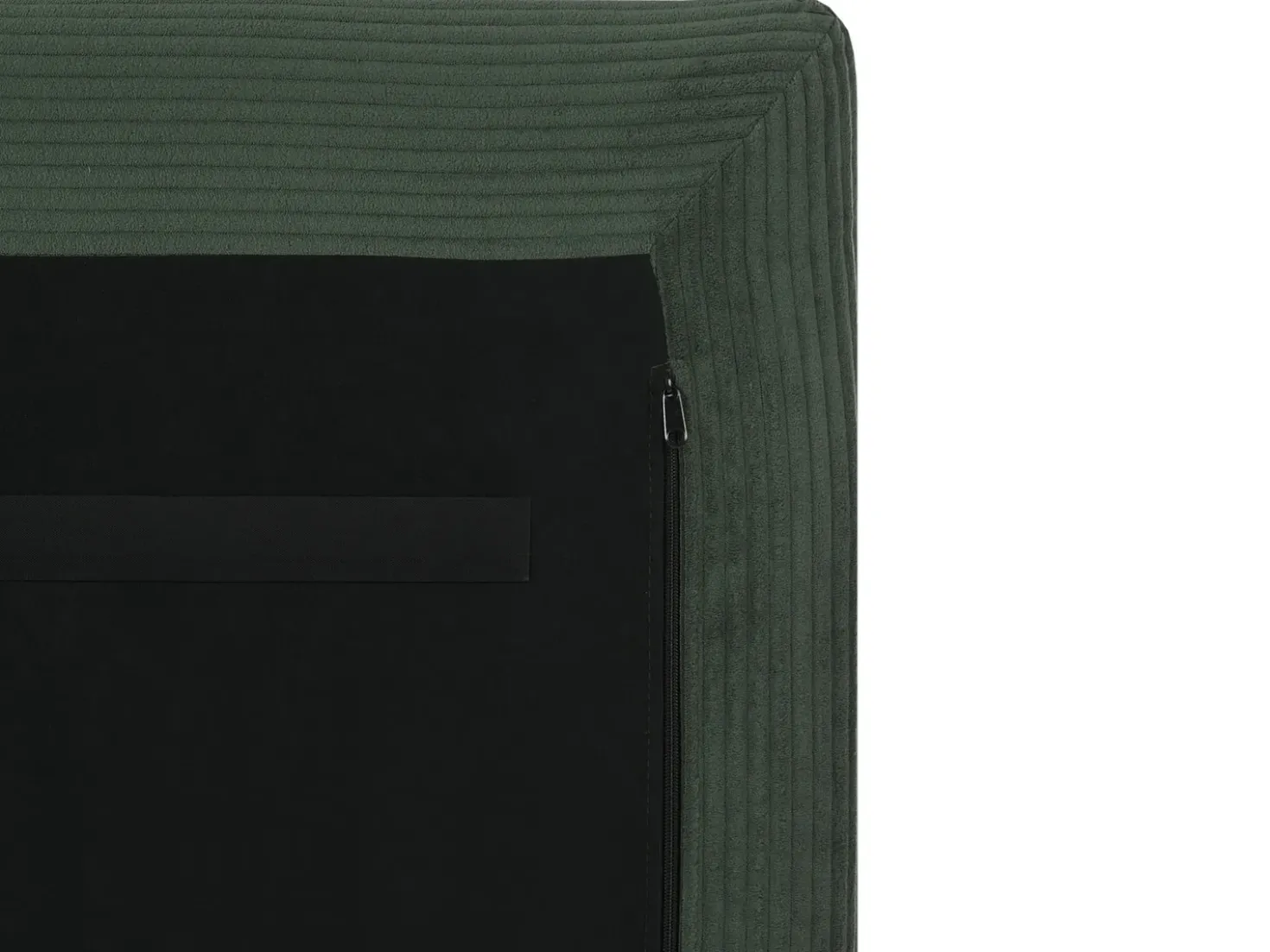 Chaise longue EGERIS Velluto a coste Verde scuro