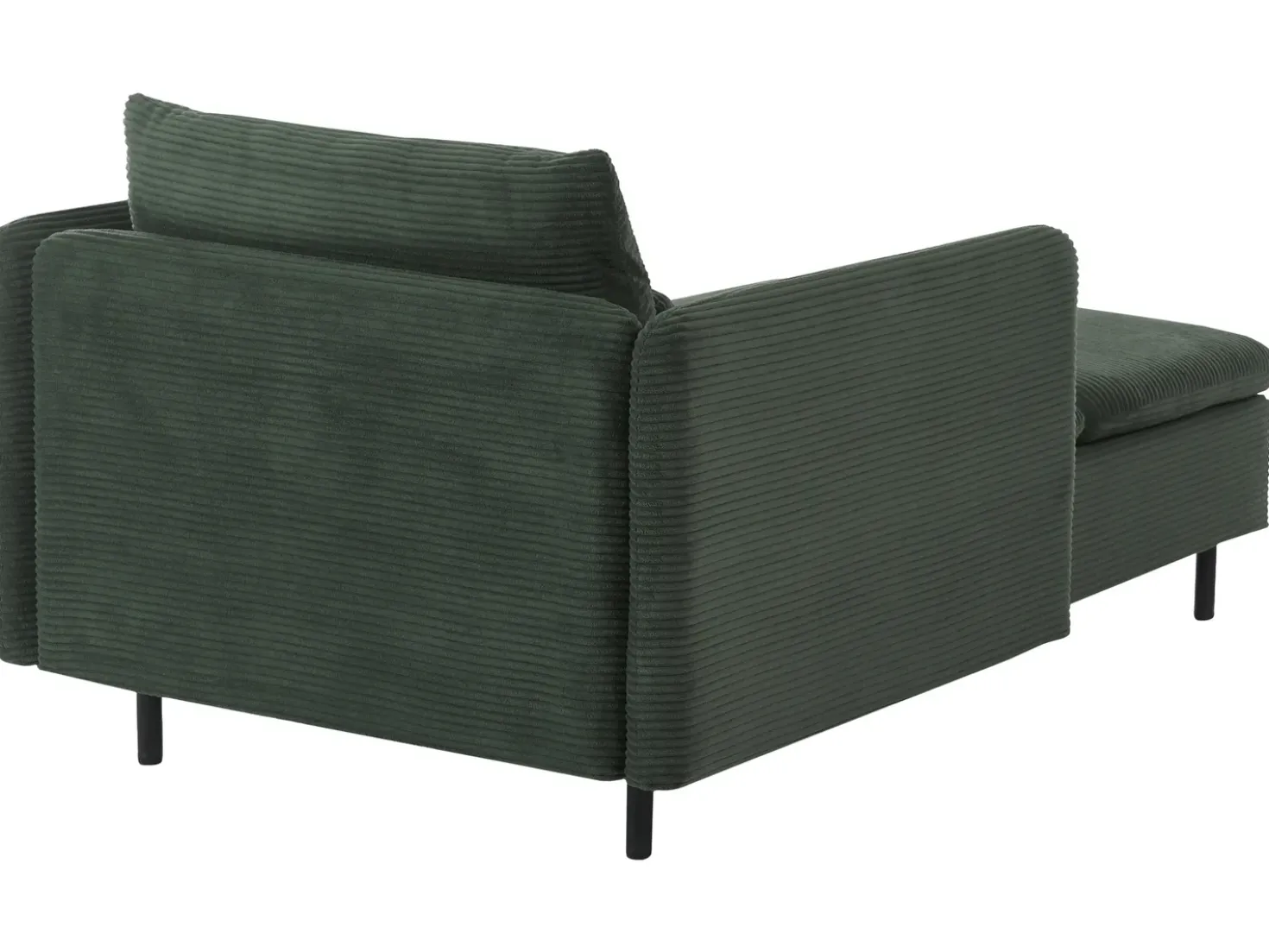 Chaise longue EGERIS Velluto a coste Verde scuro
