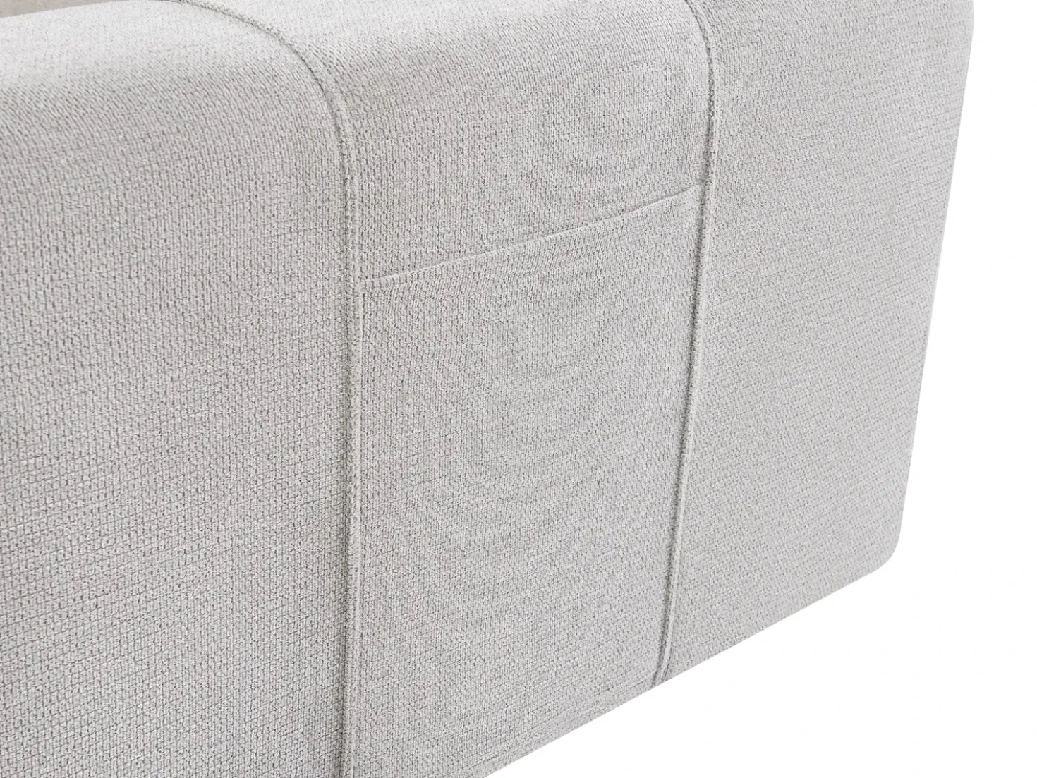 Chaise longue INNVIK Tessuto Grigio chiaro