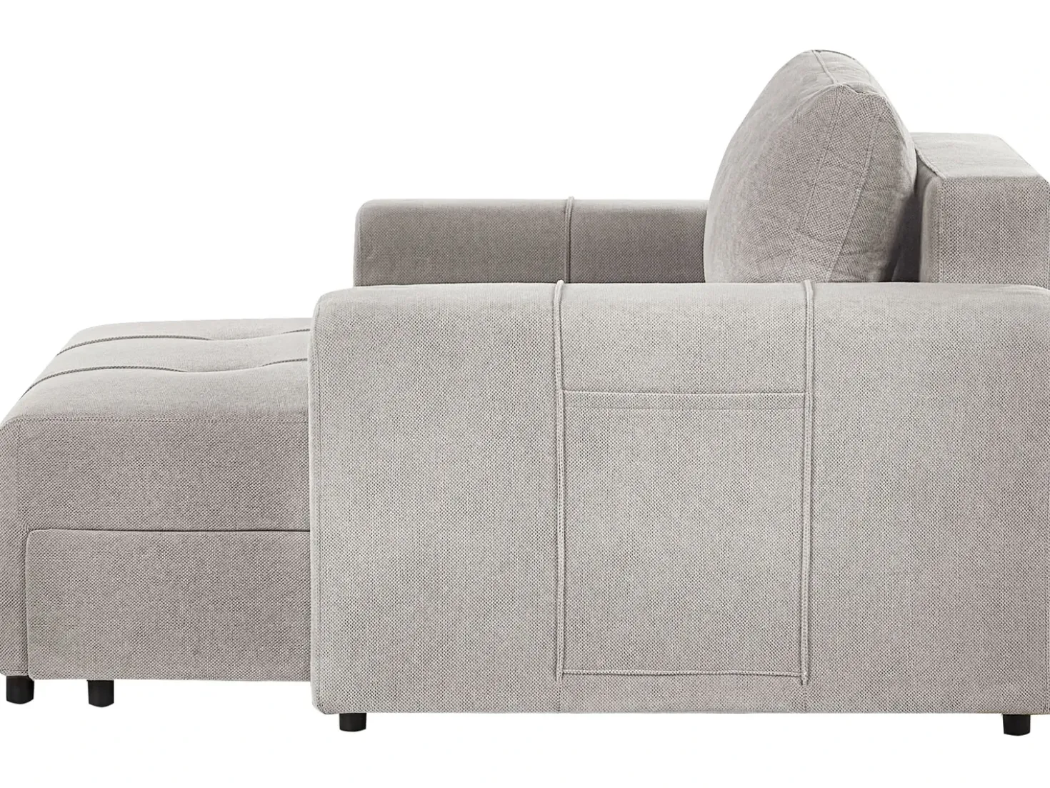 Chaise longue INNVIK Tessuto Grigio chiaro