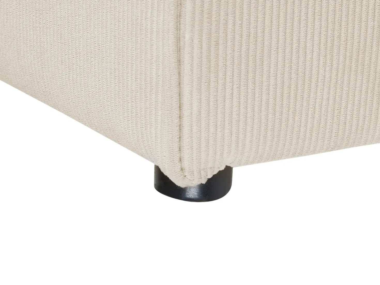 Chaise longue LEMVIG Velluto a coste Beige chiaro