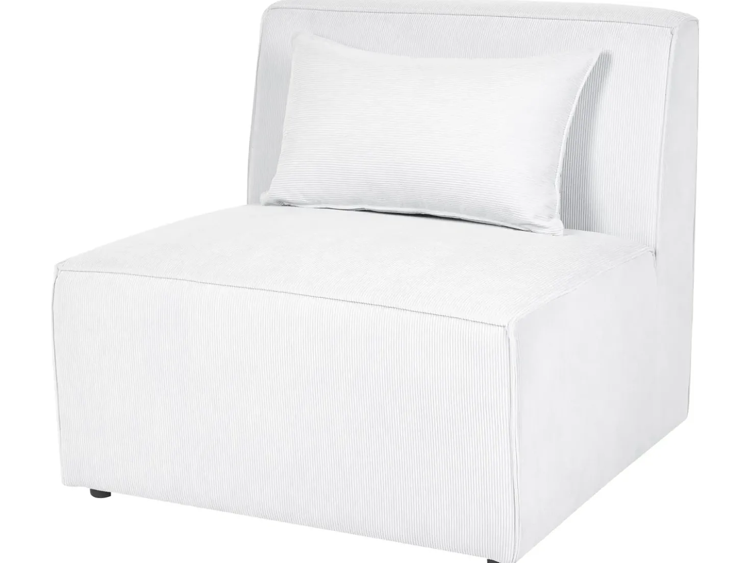 Chaise longue LEMVIG Velluto a coste Bianco sporco