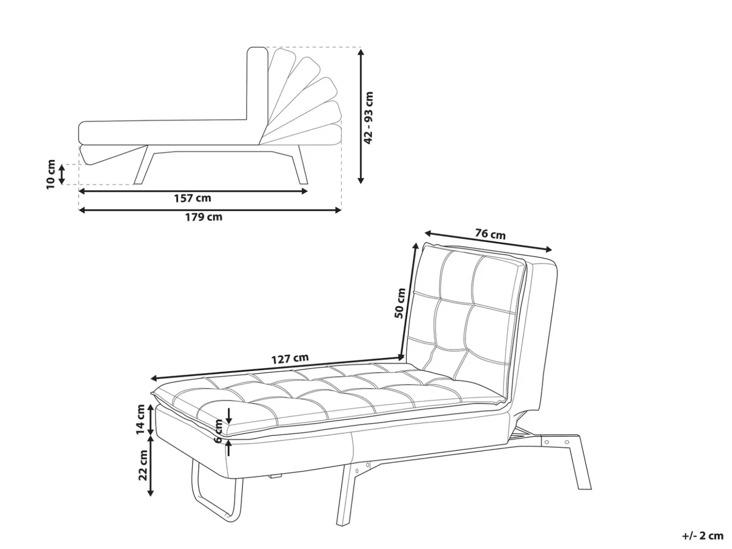 Chaise longue LOIRET Velluto Rosa