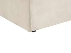 Chaise longue versione destra HELLNAR Velluto Beige chiaro