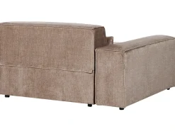 Chaise longue versione destra HELLNAR Tessuto Marrone chiaro