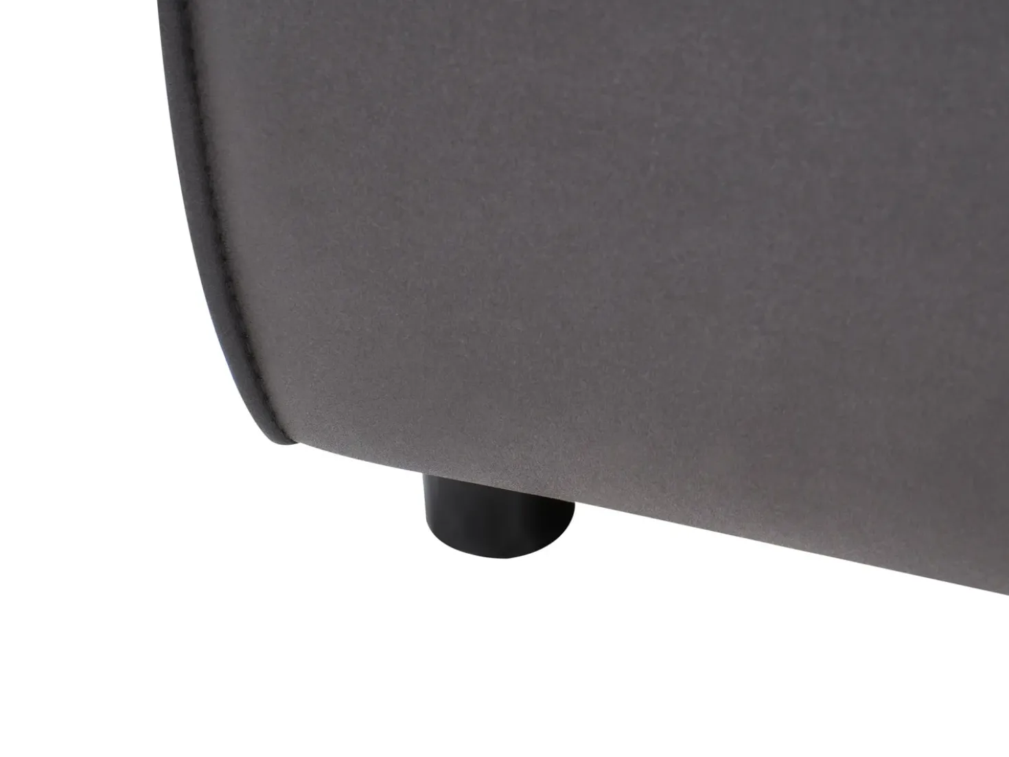 Chaise longue versione destra BRANDE Tessuto Nero