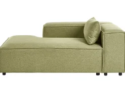 Chaise longue versione destra BRANDE Tessuto Verde chiaro