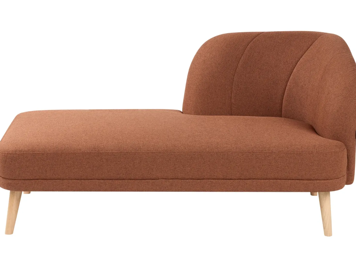Chaise longue versione destra TANLAY Tessuto Marrone dorato