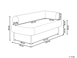 Chaise longue versione destra MIRMANDE Tessuto Tortora