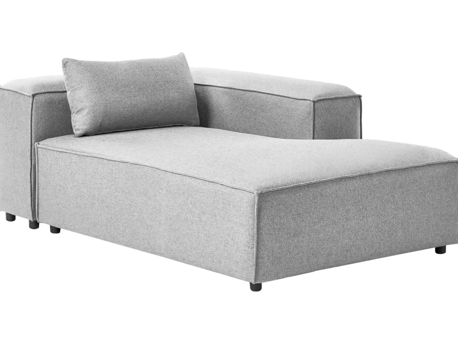 Chaise longue versione sinistra BRANDE Grigio
