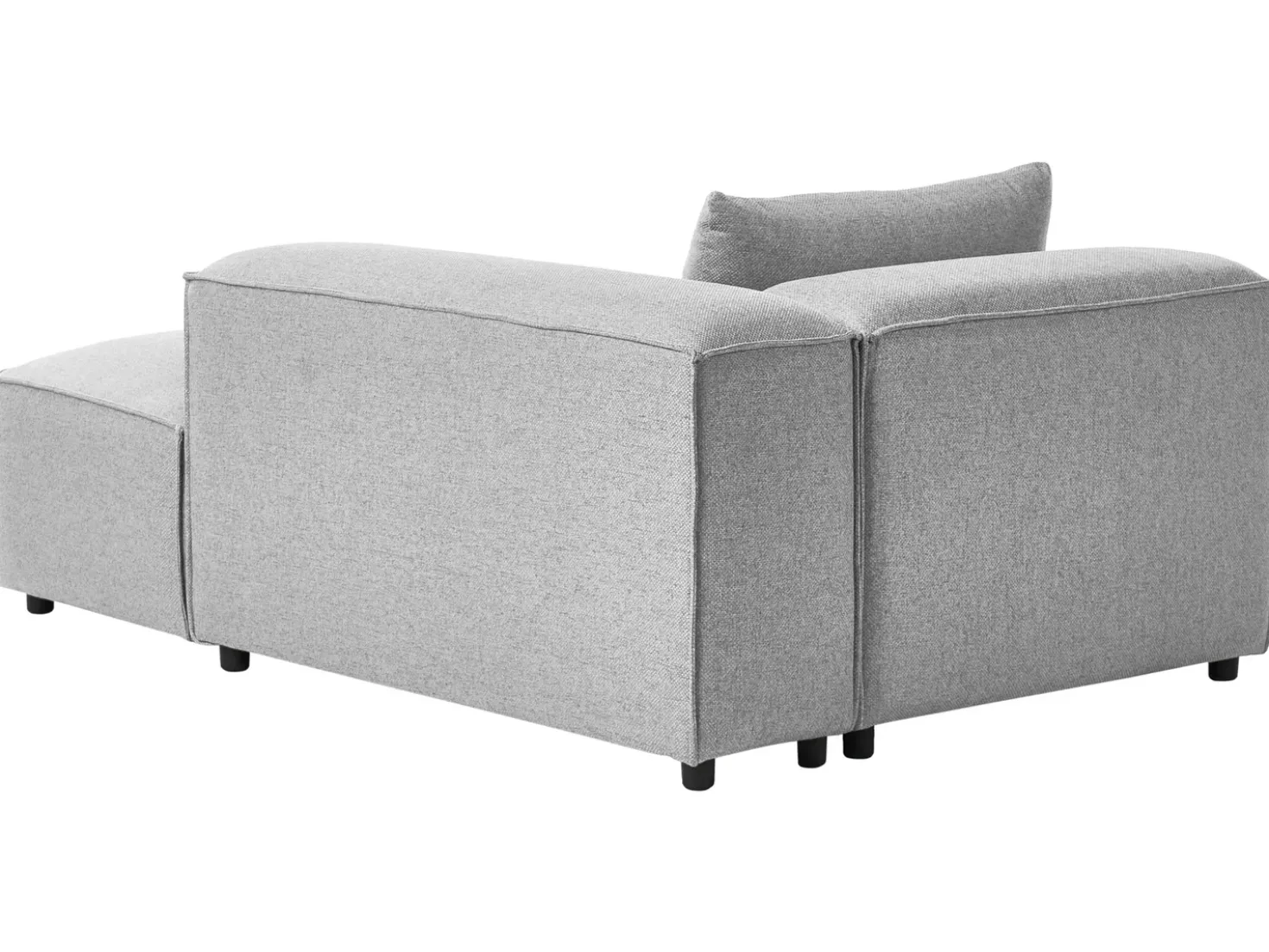 Chaise longue versione sinistra BRANDE Grigio