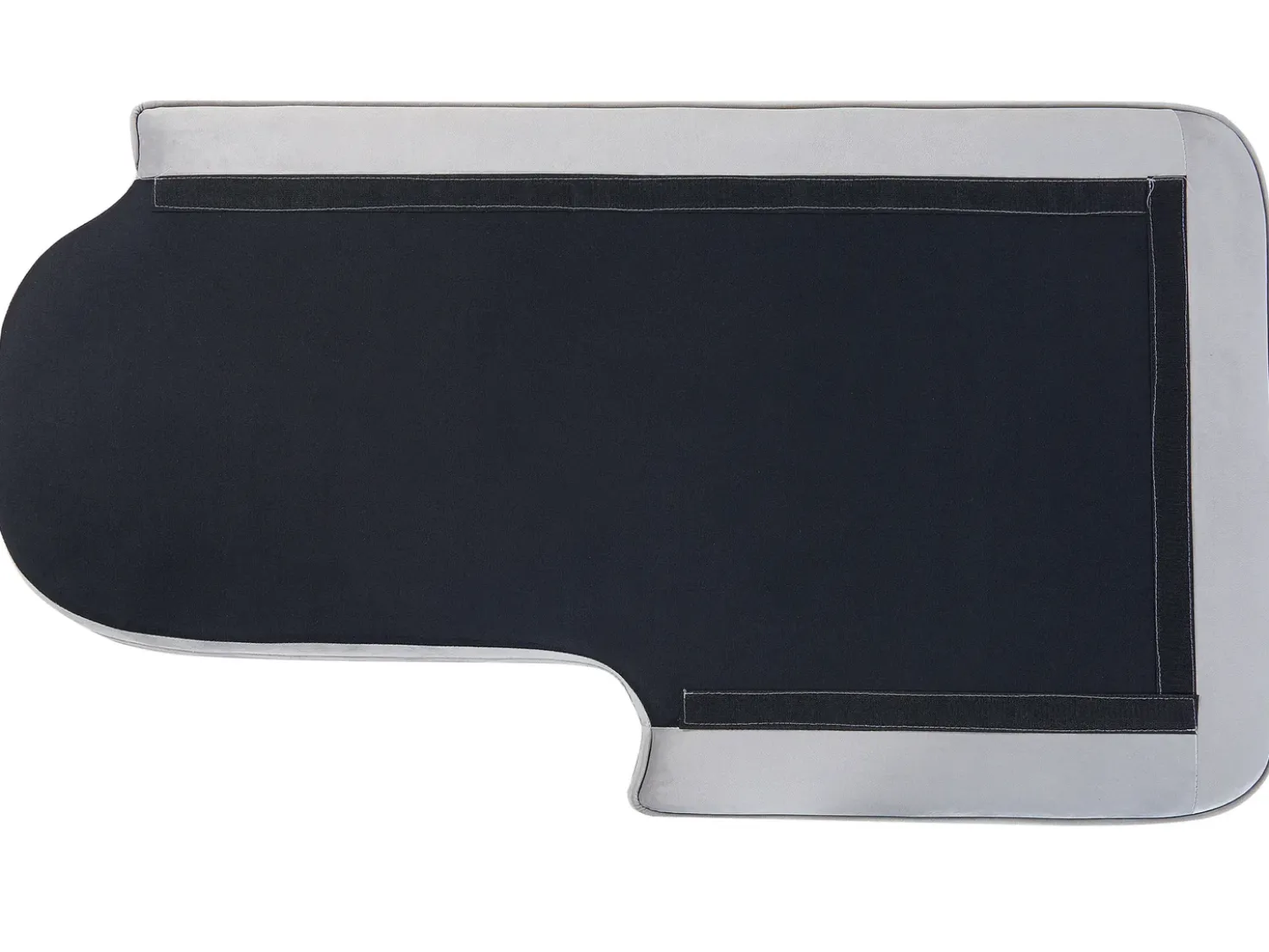 Chaise longue versione sinistra ALLIER Velluto Grigio chiaro